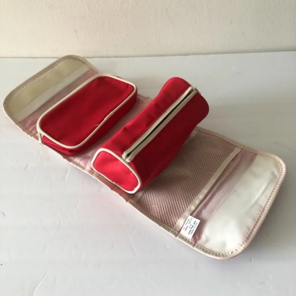 Polo Star Cosmetic Toiletry Bag Pouch Red